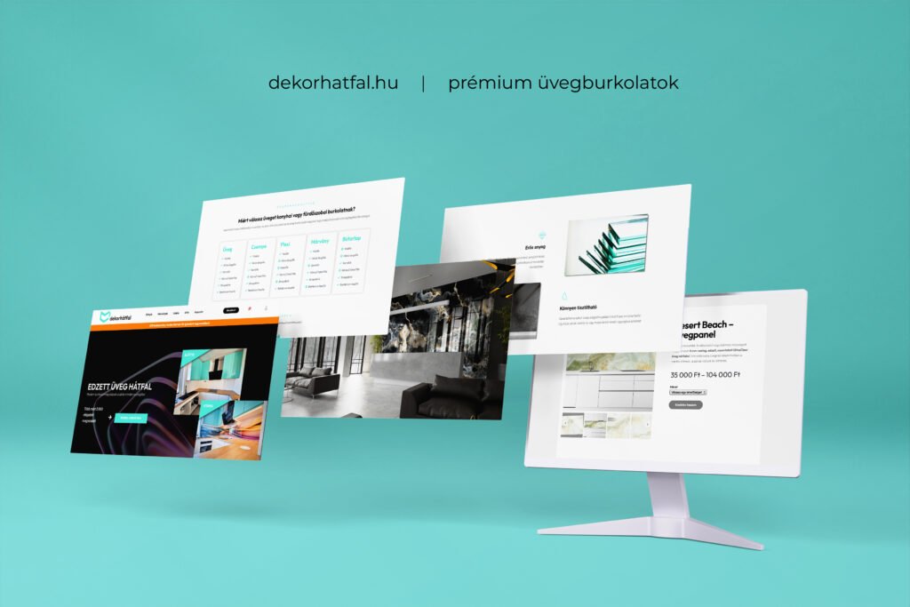 dekorhatfal weboldal mockup