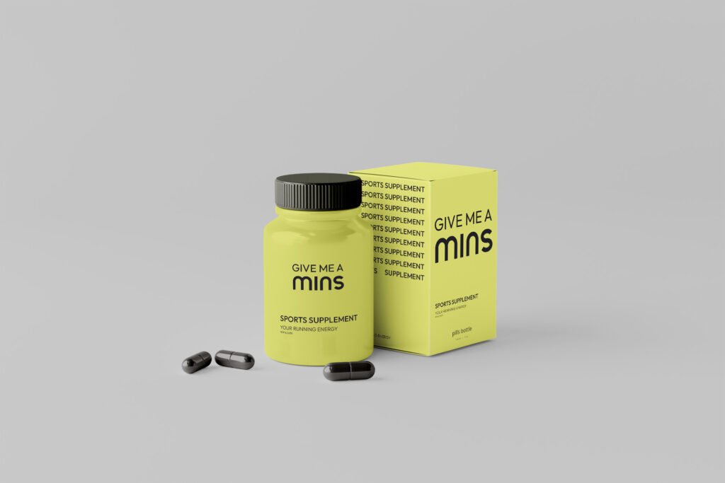 sport termek csomagolas tabletta gyogyszer tervezes doboz grafikus arculat logo